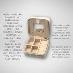 Personalized Travel Jewelry Box with Birth Month Flower Design