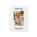 Custom Photo Poker Playing Cards With Text