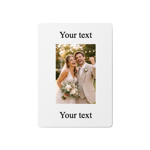 Custom Photo Poker Playing Cards With Text