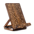 Aranyani Tree of Life Book Holder Tablet Stand - Hand Carved