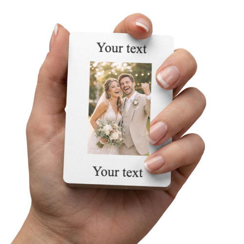 Custom Photo Poker Playing Cards With Text