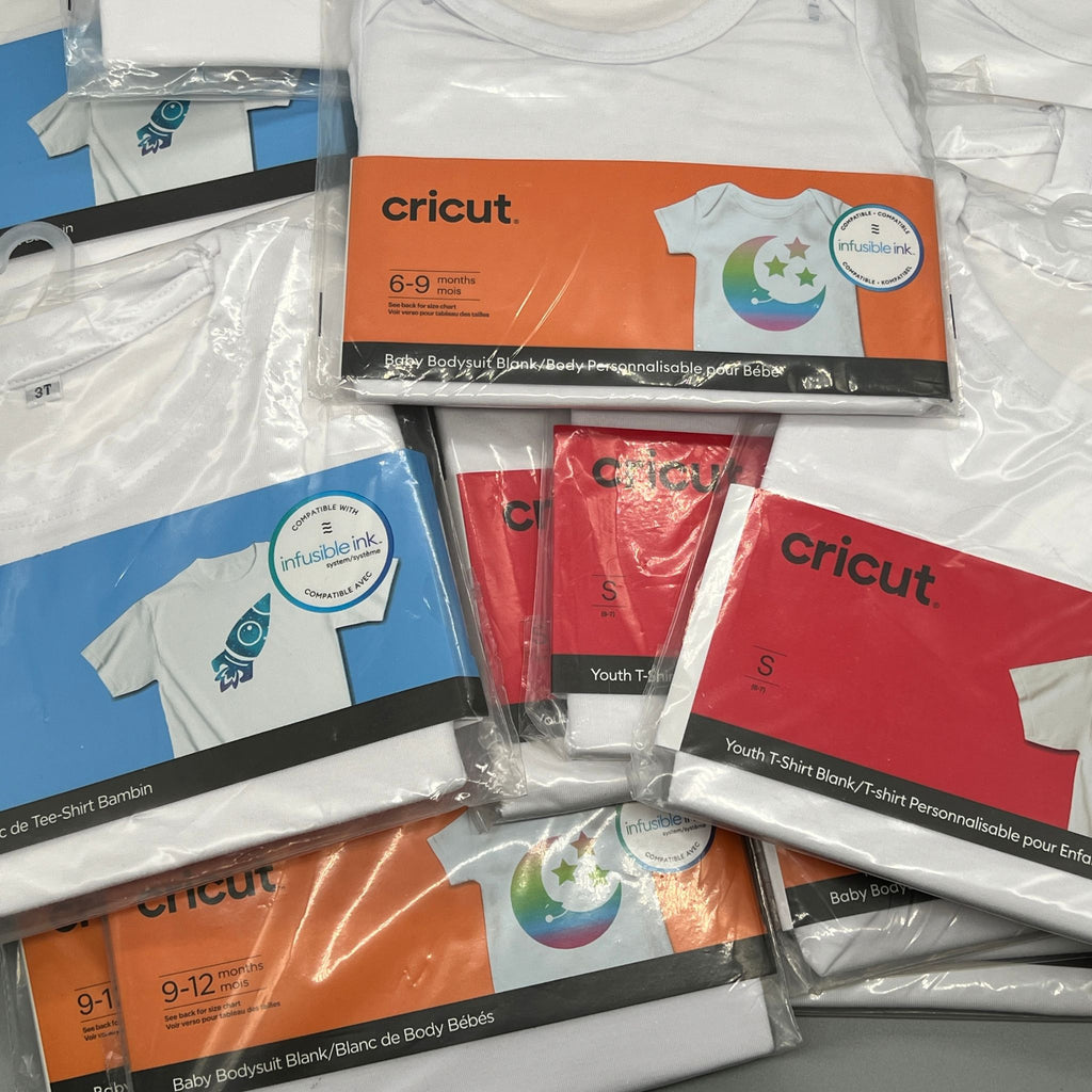 Cricut Sublimation Apparel Blanks - Kids Bodysuits and T-Shirts