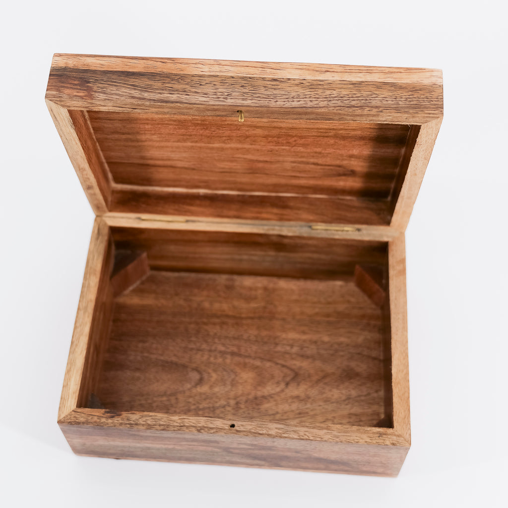 Aranyani Tree of Life Jewelry Box With Tray - Hand Carved