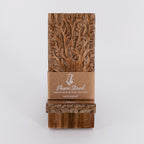 Aranyani Tree of Life Phone Stand for Desk-Hand Carved Wood
