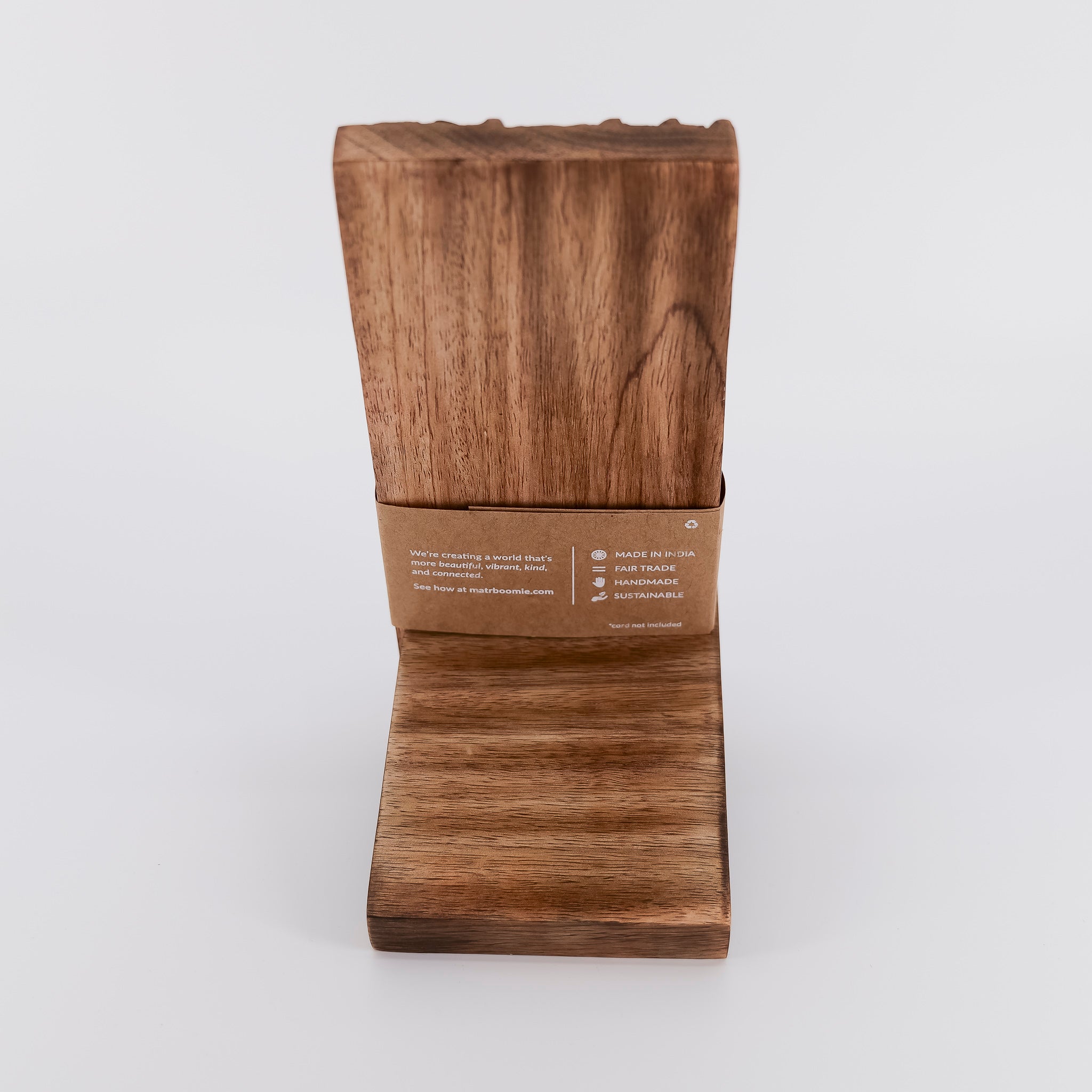 Aranyani Tree of Life Phone Stand for Desk-Hand Carved Wood