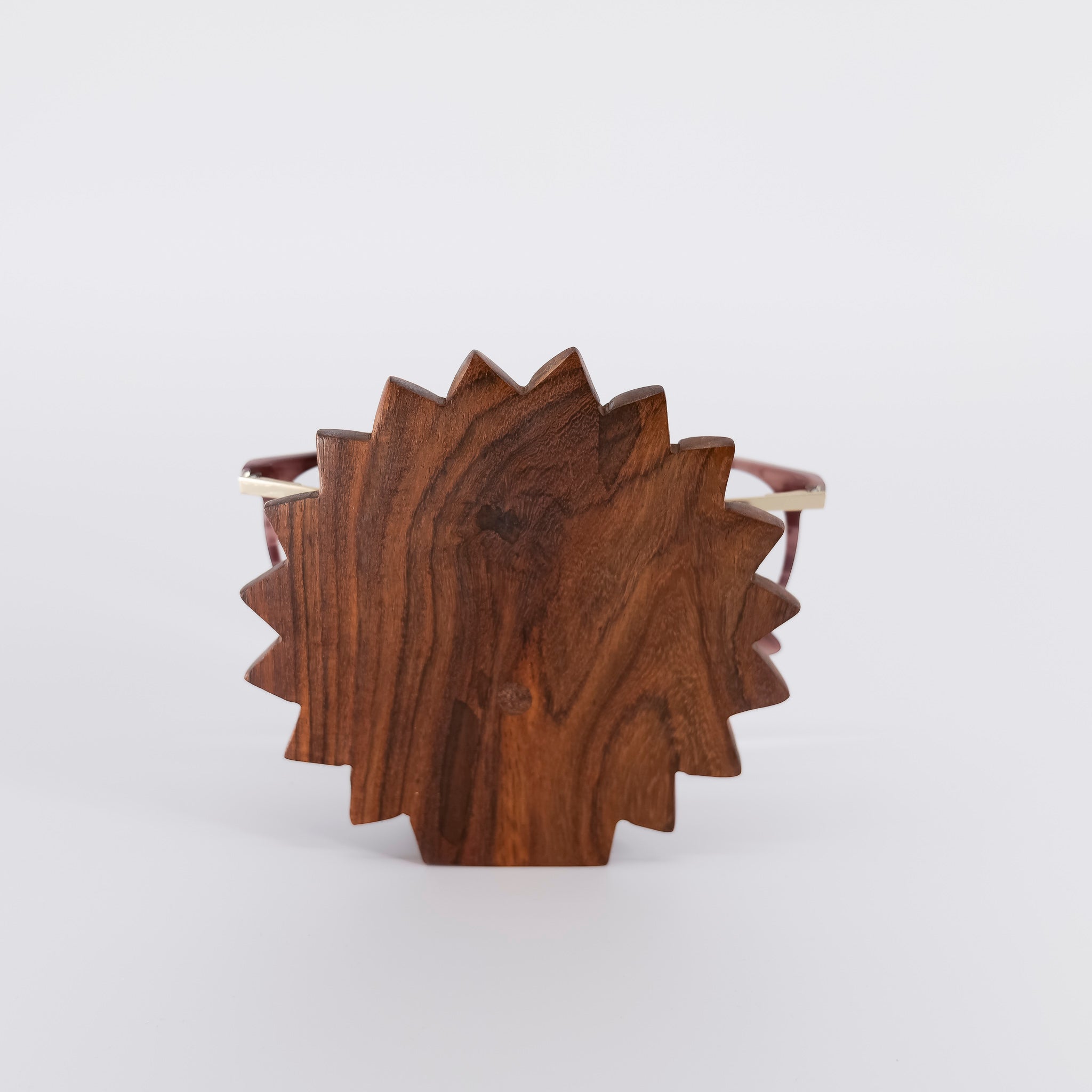Peacock Glasses Holder Stand - Handcrafted Wood