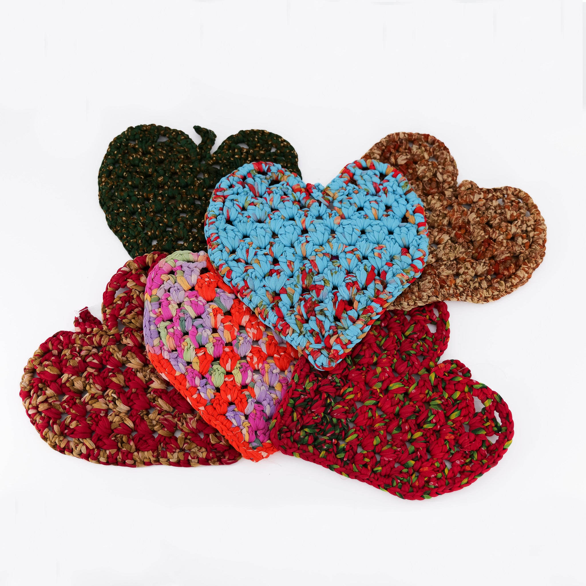 Heart Trivet - Assorted Upcycled Sari