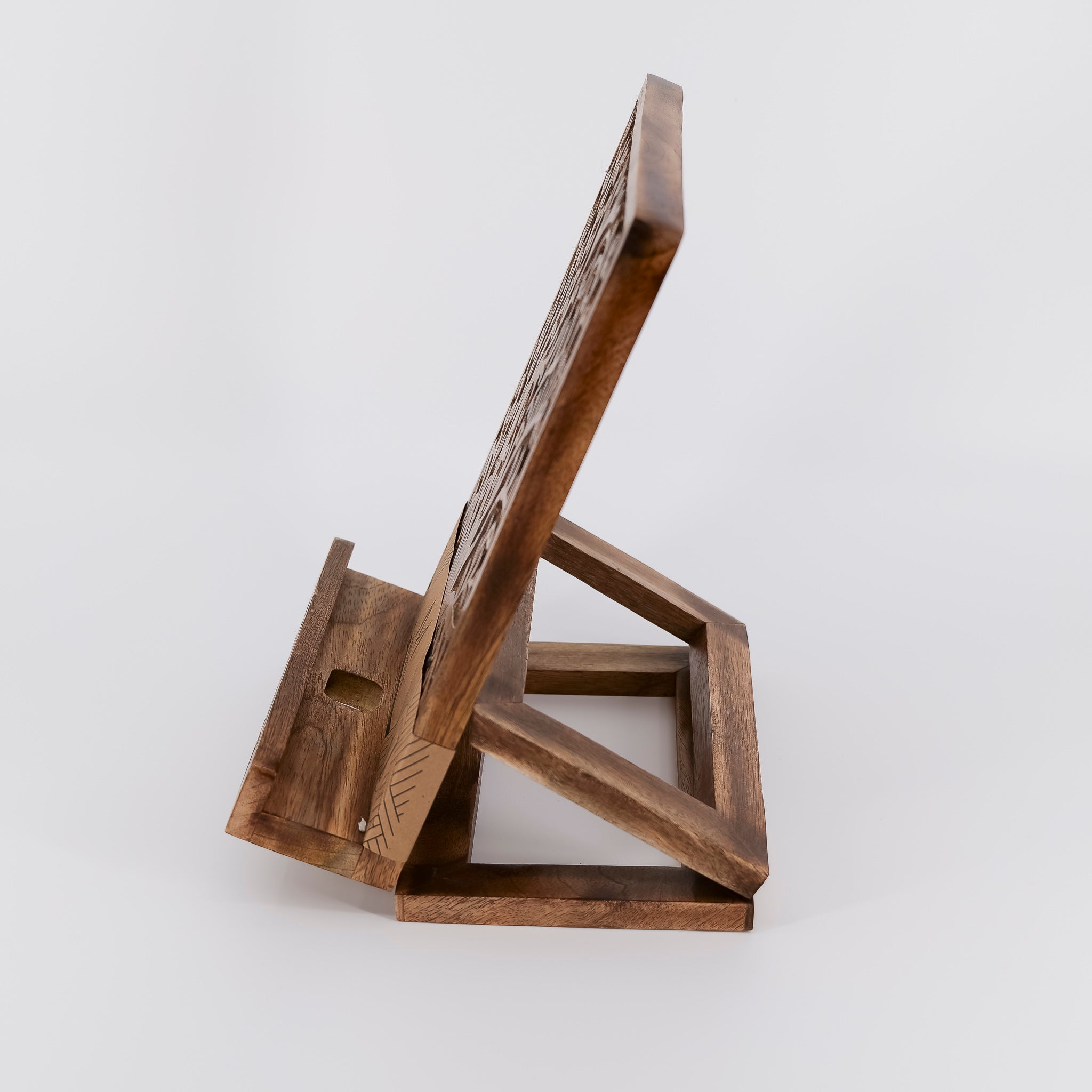 Aranyani Tree of Life Book Holder Tablet Stand - Hand Carved