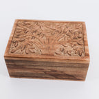 Aranyani Tree of Life Jewelry Box With Tray - Hand Carved