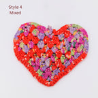 Heart Trivet - Assorted Upcycled Sari