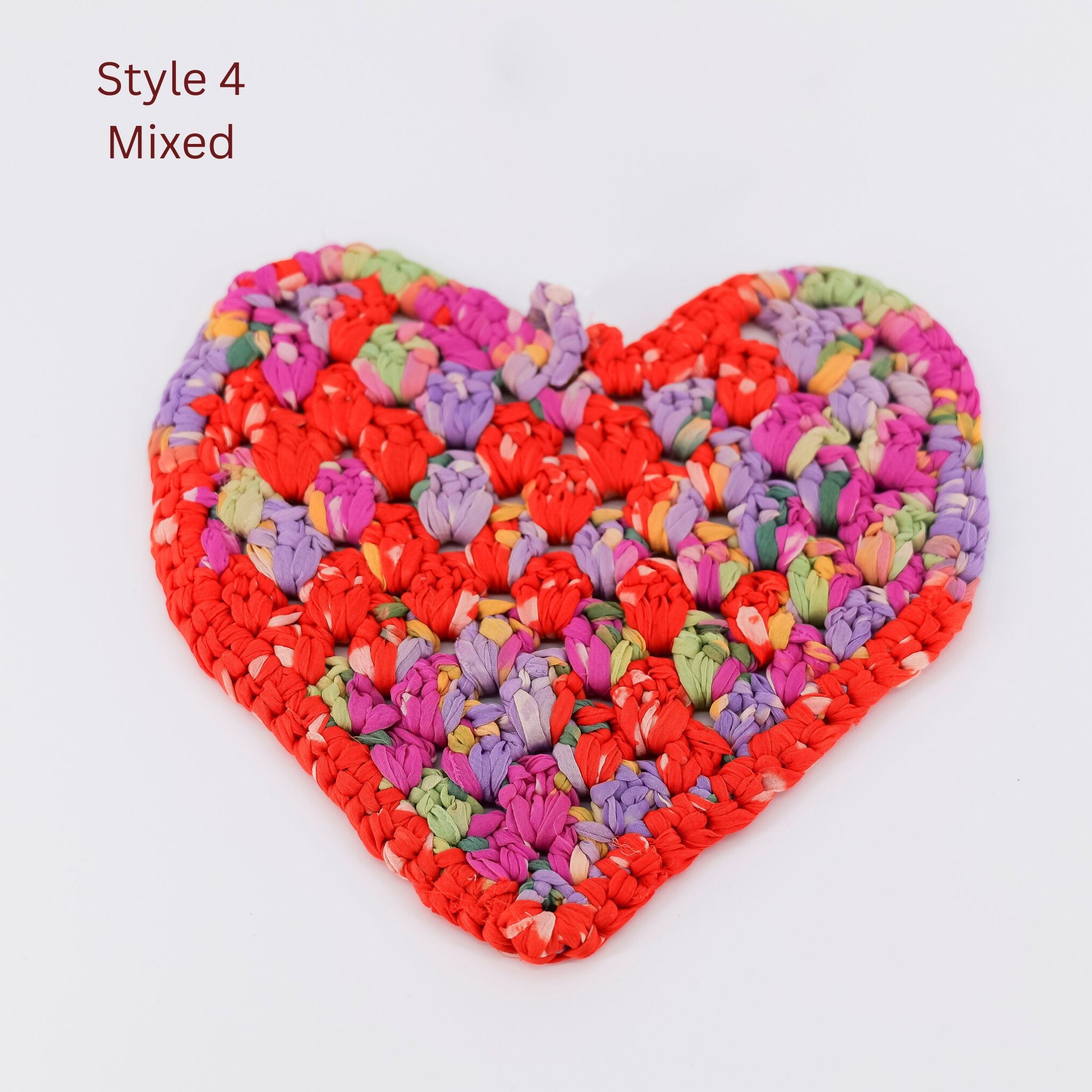 Heart Trivet - Assorted Upcycled Sari