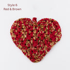 Heart Trivet - Assorted Upcycled Sari