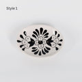 Lalita Soap Dish, Catch All Tray - Hand Painted Black, White