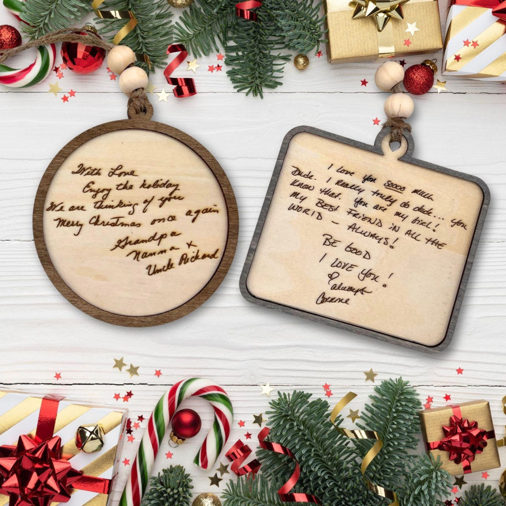 Handwriting Wood Ornaments, Turn Special Notes into a Keepsake