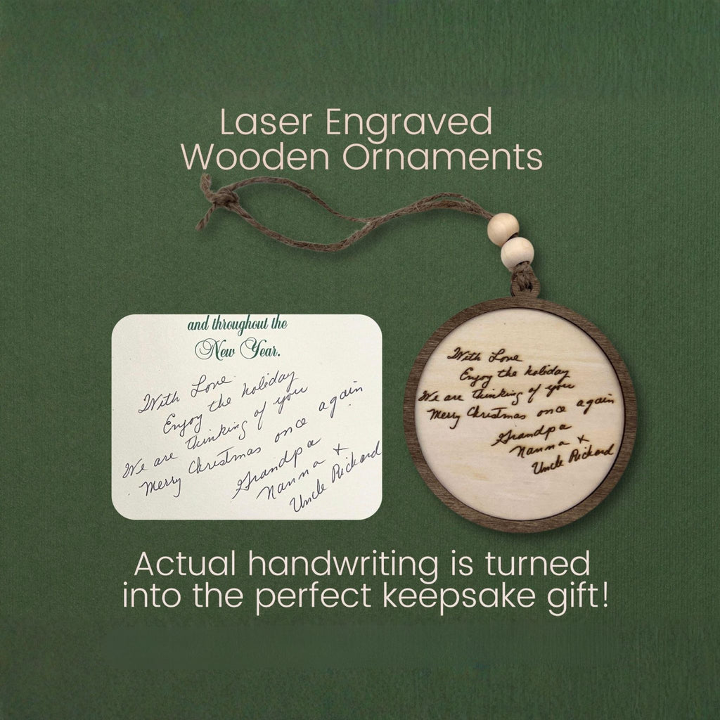 Handwriting Wood Ornaments, Turn Special Notes into a Keepsake