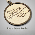 Handwriting Wood Ornaments, Turn Special Notes into a Keepsake