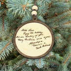Handwriting Wood Ornaments, Turn Special Notes into a Keepsake