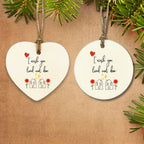 I Wish You Lived Next Door - Ceramic Holiday Ornament