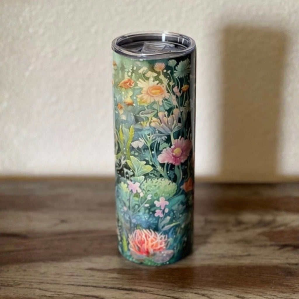 Whimsical Mermaid Tumbler - Stainless Steel - 20 Oz