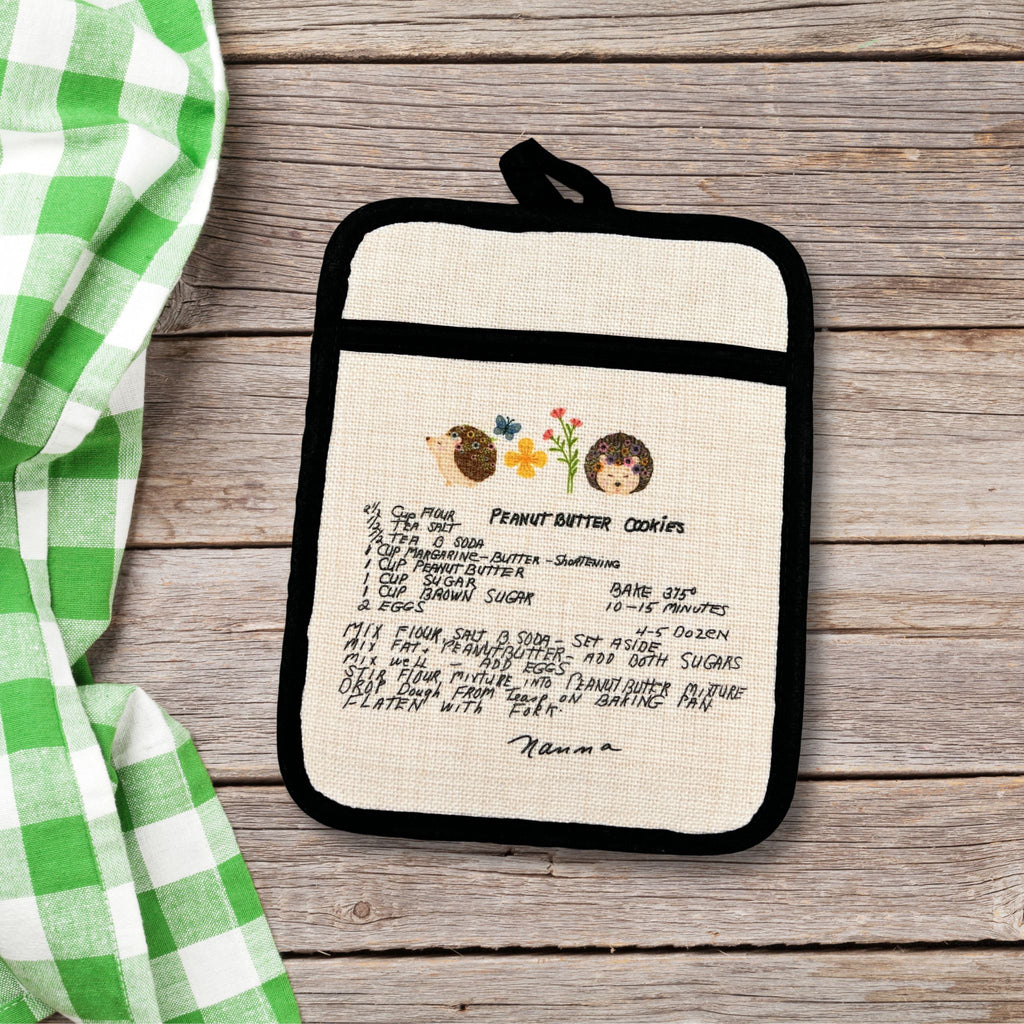 Premium Custom Hot Pads - Add Your Handwritten Recipe to a Potholder