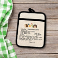 Premium Custom Hot Pads - Add Your Handwritten Recipe to a Potholder