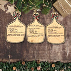 Custom Handwritten Recipe Wood Ornament