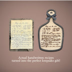 Custom Handwritten Recipe Wood Ornament