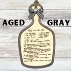 Custom Handwritten Recipe Wood Ornament