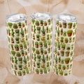 Succulent Pattern - Glow in the Dark Tumbler (Green Glow) - 20 oz