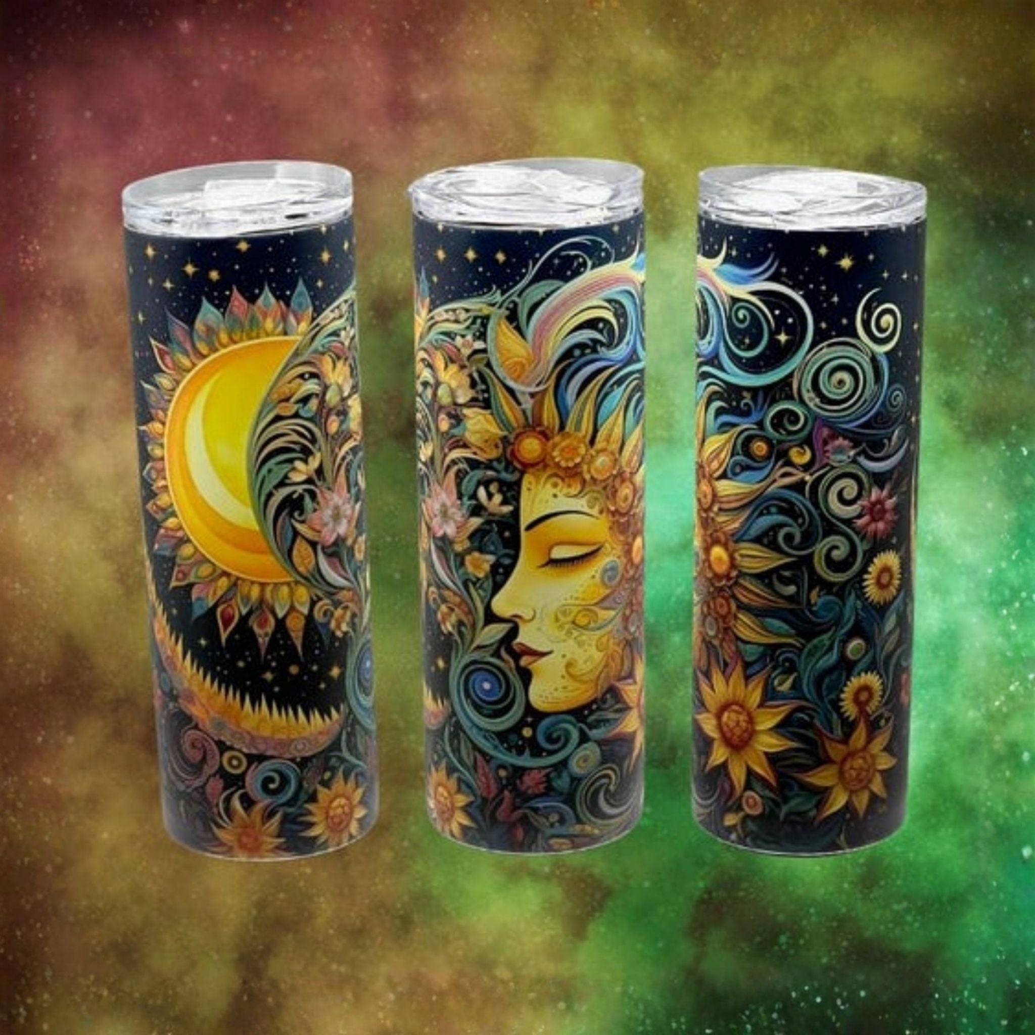 Sun Goddess - Glow in the Dark Tumbler (Green Glow) - 20 oz