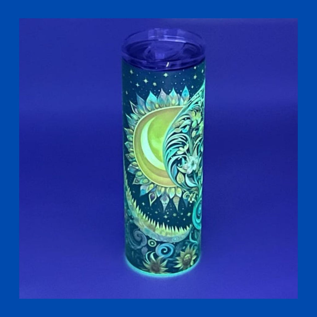 Sun Goddess - Glow in the Dark Tumbler (Green Glow) - 20 oz