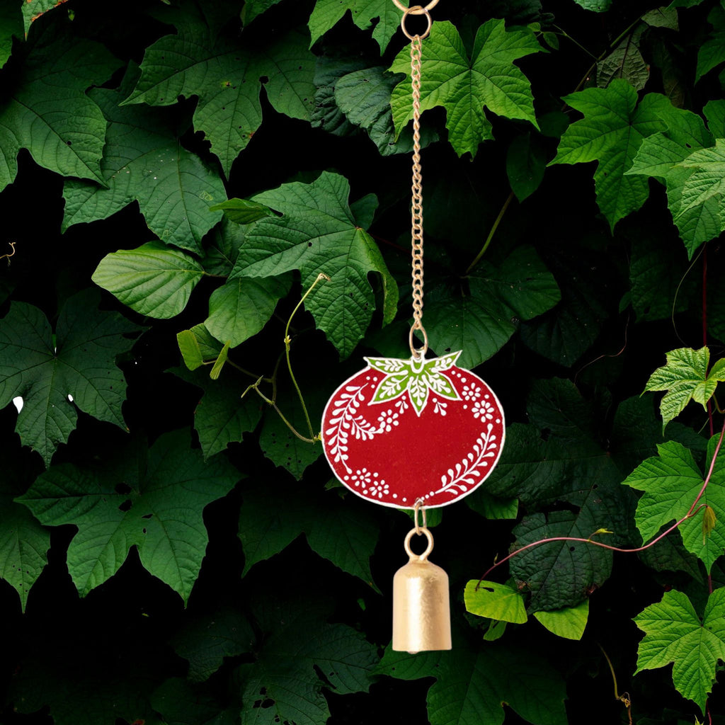 Metal Henna Wind Chimes - Hand Painted