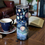 Whimsical Hot Air Balloon Tumbler - Stainless Steel - 20 Oz