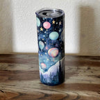 Whimsical Hot Air Balloon Tumbler - Stainless Steel - 20 Oz