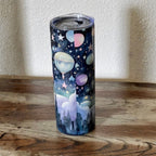 Whimsical Hot Air Balloon Tumbler - Stainless Steel - 20 Oz