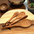 Wooden Measuring Spoons, 4 Piece Set