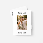Custom Photo Poker Playing Cards With Text